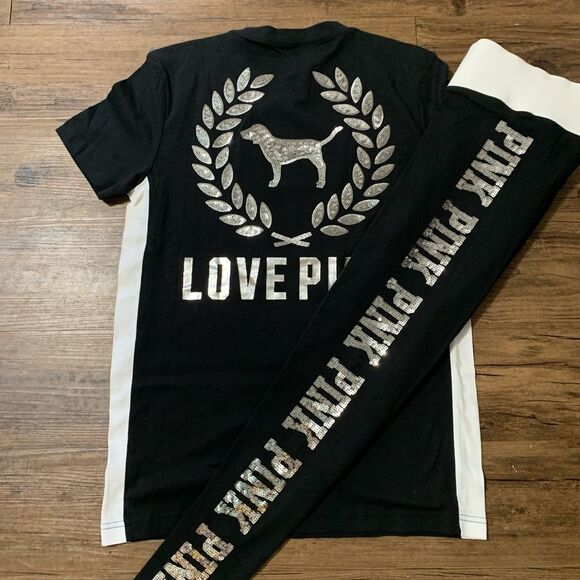 NEW VS PINK CRESCENT BLING OUTFIT SET S - Picture 8 of 12